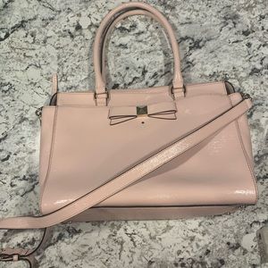 Kate Spade Baby Pink Purse with Crossbody Strap
